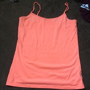bright orange tank top
