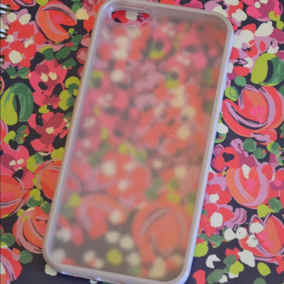 iPhone 5/5s case - clear back with lilac border