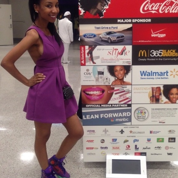 Purple ASOS Petite Dress - Picture 4 of 4