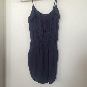 Deep purple romper