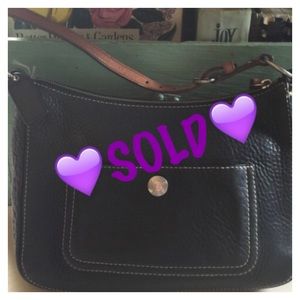 ❌♥️SOLD♥️❌VINTAGE COACH purse Black&brown leather