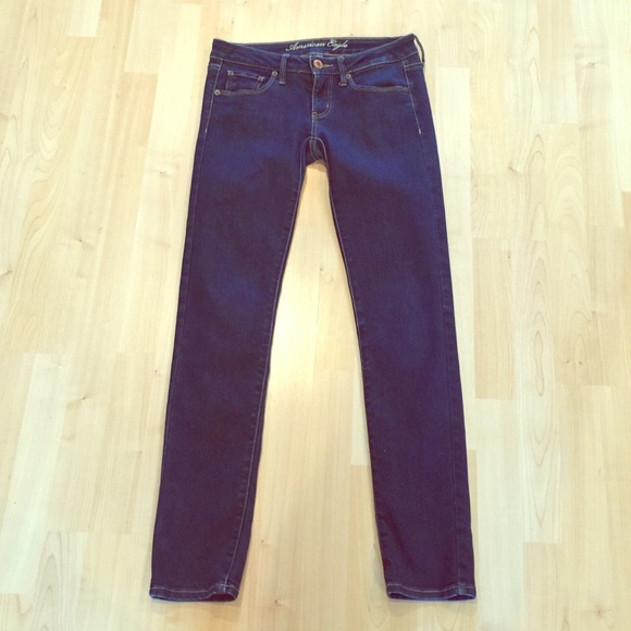 Dark blue denim jeans