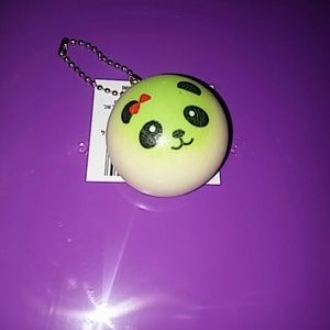 Green mini panda bun