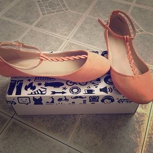 Peach colored flats