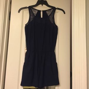 Navy blue romper