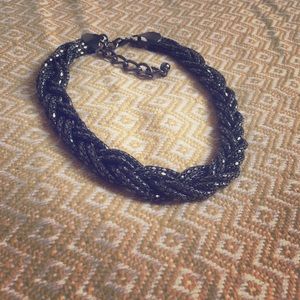 Express Metallic Braided Necklace
