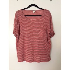 Club Monaco Striped Box Top