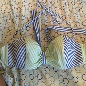 Striped VS two piece bathing suit