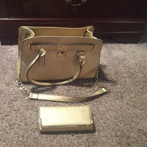 Charming Charlie gold purse