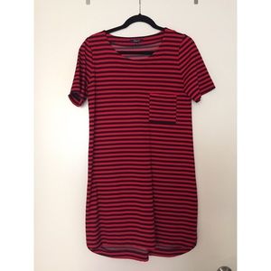 Madewell striped tee dress