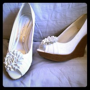 Charlotte Russe wedge peep toe heels