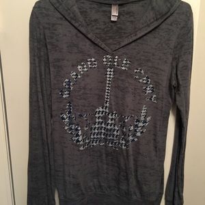 Peace sign hoodie