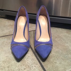 Enzo Angiolini size 7 blue suede pumps