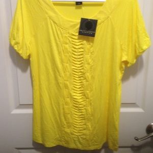 Apostrophe pleated stretch shirt - NWT