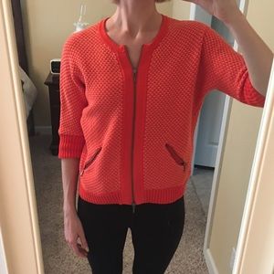Cabi chunky cardigan sweater with cute back detail