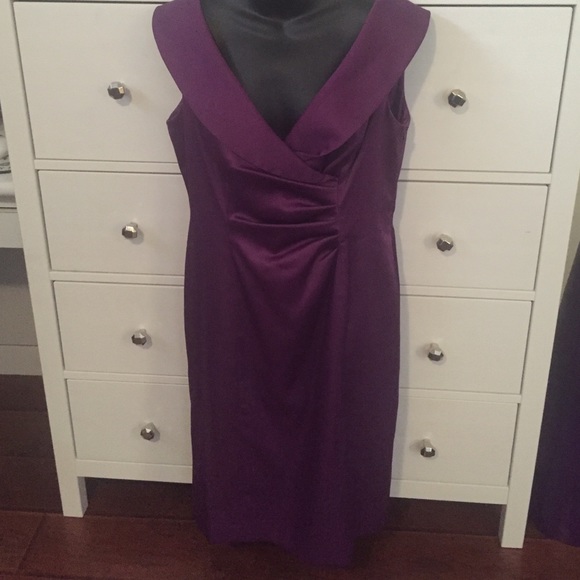 Purple cocktail dress