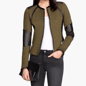 HM khaki green fitted jacket