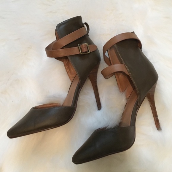 Olive green heels