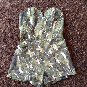H&M Leaf Print Romper