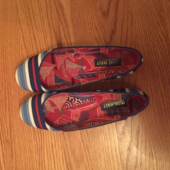 Nine West Striped Flats