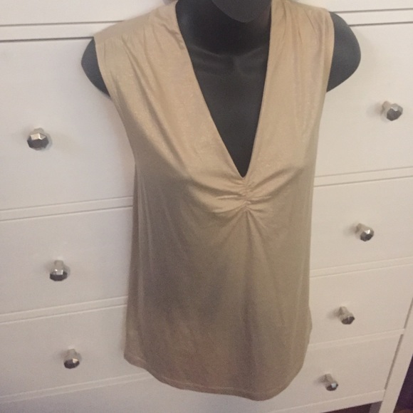 Gold shimmery Banana republic top