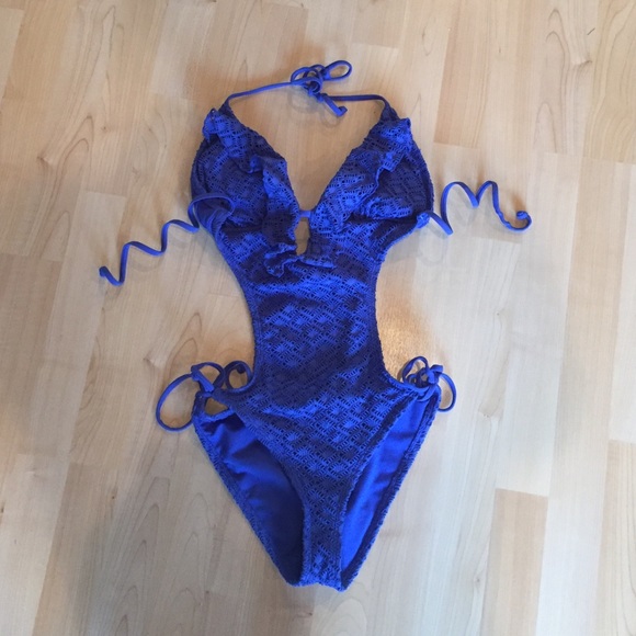 Trendy crochet one piece swimsuit