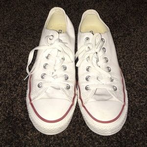 WHITE CONVERSE WMNS. WORN ONCE