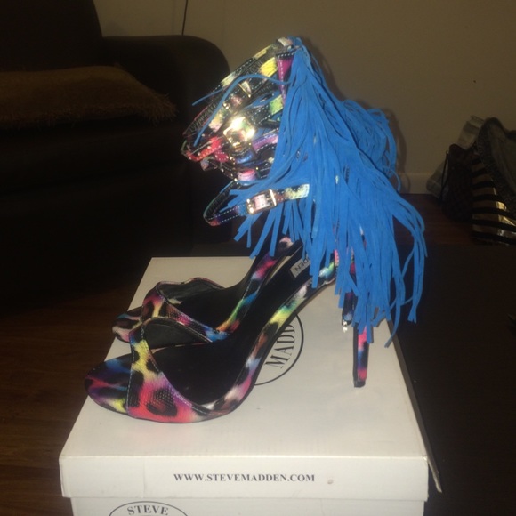Steve Madden Probbe Blue Multi - Picture 2 of 3