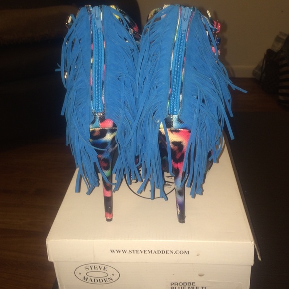 Steve Madden Probbe Blue Multi - Picture 3 of 3