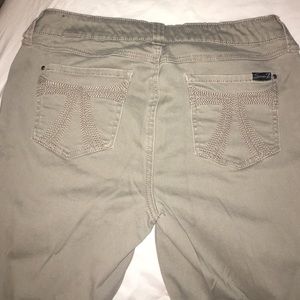 Khaki colored Seven 7 skinny fit pants size 10