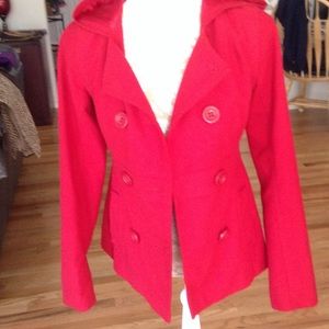 Red Hooded Jacket