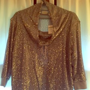 Sequined pull over