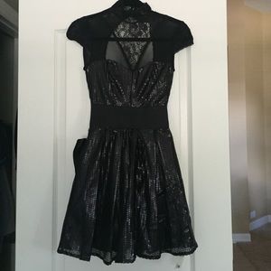 Raise sequin mesh dress from bebe