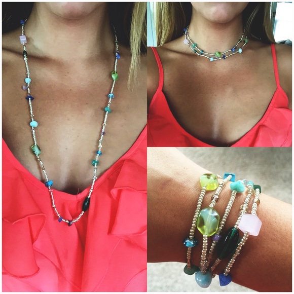 🏵Gold Beaded Stretchy Wrap Bracelet🏵