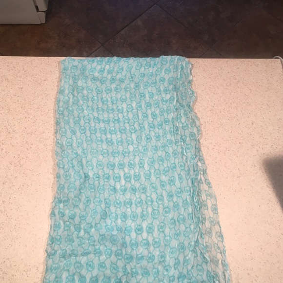 Blue and white Michael Kors scarf