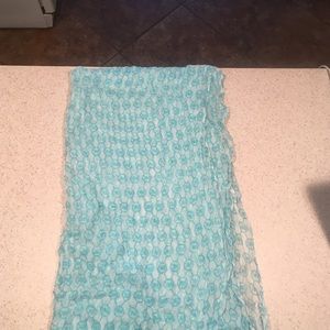 Blue and white Michael Kors scarf