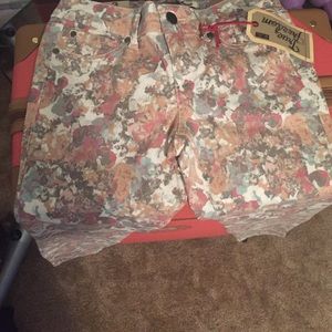 Brand new floral skinny jeans