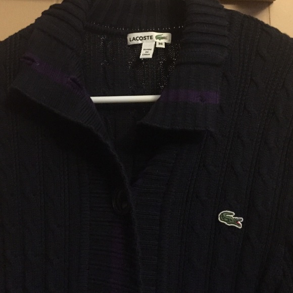 Lacoste button-up tunic sweater - Picture 2 of 4