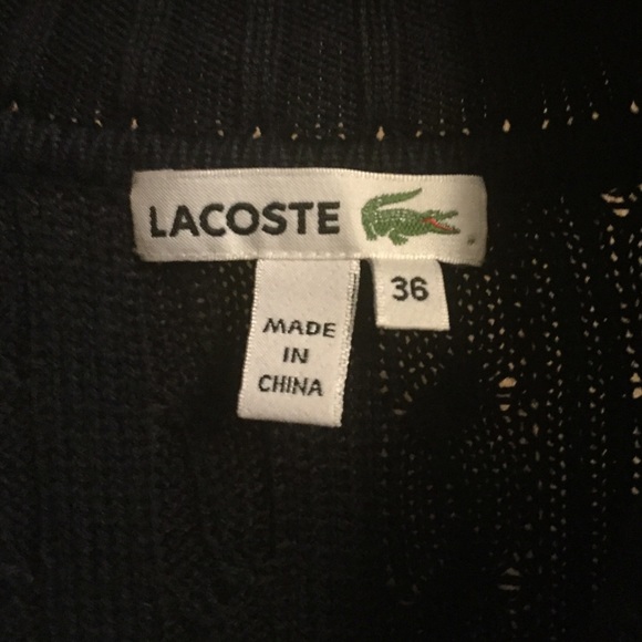 Lacoste button-up tunic sweater - Picture 3 of 4