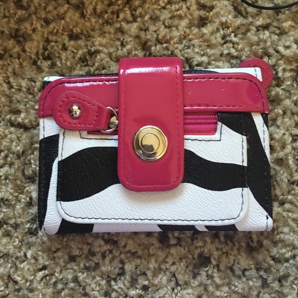 Hot Pink zebra wallet