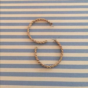 Gold hoop earrings