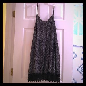 Urban Outfitters Black and White Print Sundress