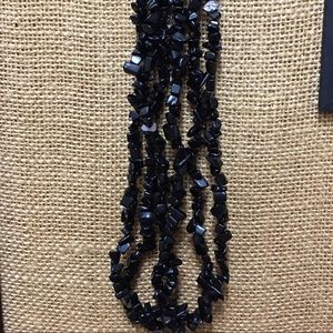 Black chunky necklace