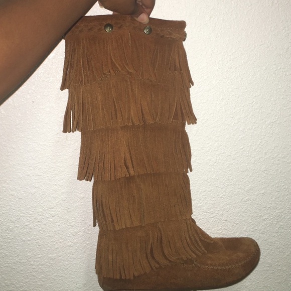 5 layer Brown Moccasin Boots
