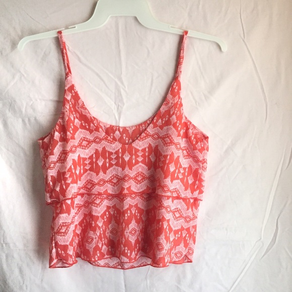 Orange crop top shirt - Picture 2 of 2