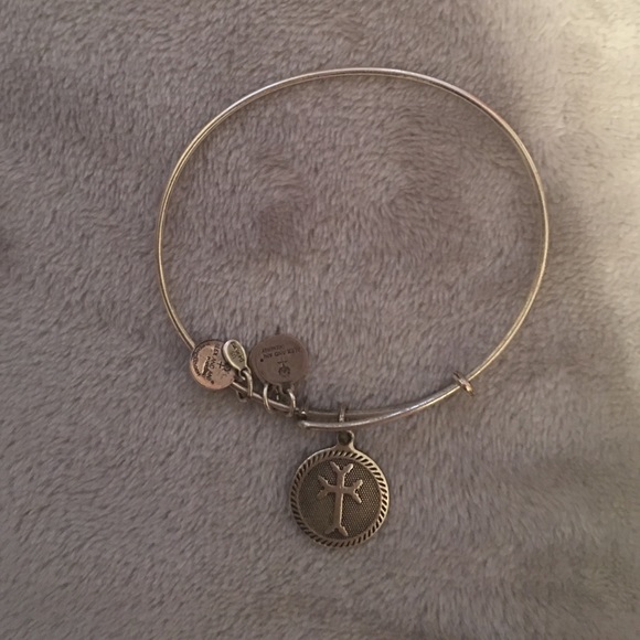 Real Alex & Ani cross bracelet