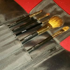 Chanel Makeup Brushes and Pouch