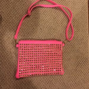 Pink with Gold Stud Purse