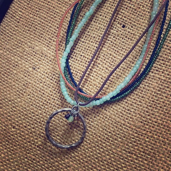 Multi-strand bead Aeropostale necklace