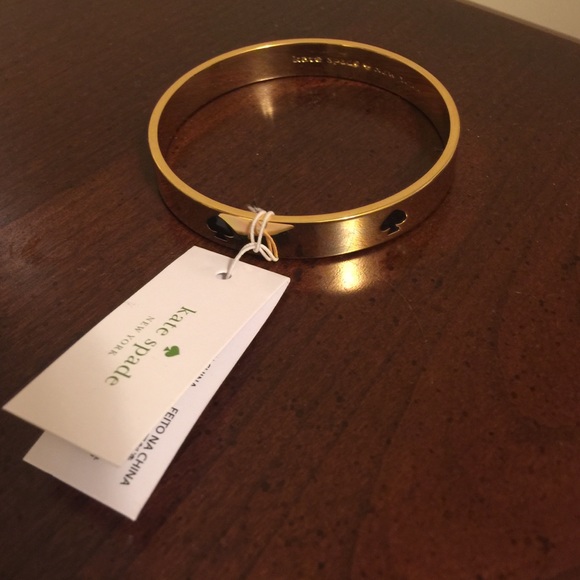 Kate Spade, black and gold bangle